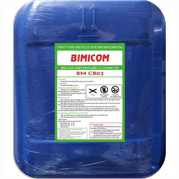 Hoá chất diệt rong rêu, tảo và vi sinh BM CB03 (không oxy hoá)